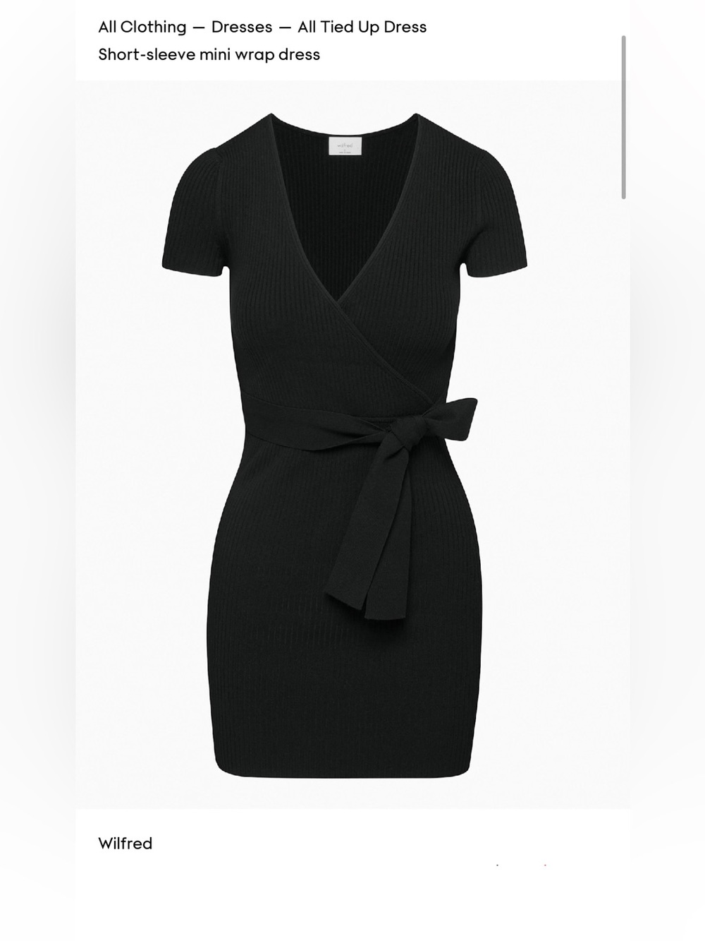 Aritzia | Wilfred | All Tied Up Dress